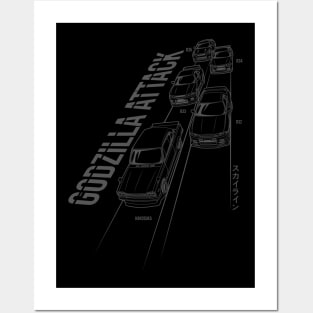 Skyline GTR Generation - PAPAYA STREETART Posters and Art